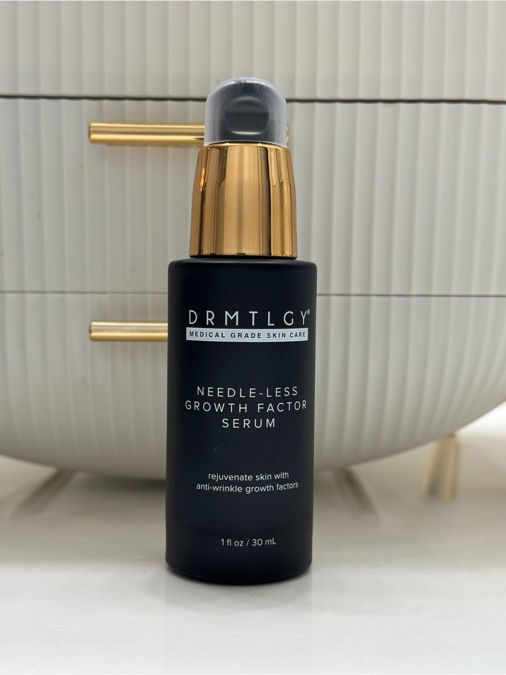 DRMTLGY Needle-Less Growth Factor Serum — Black & Gold Hydrating Serum